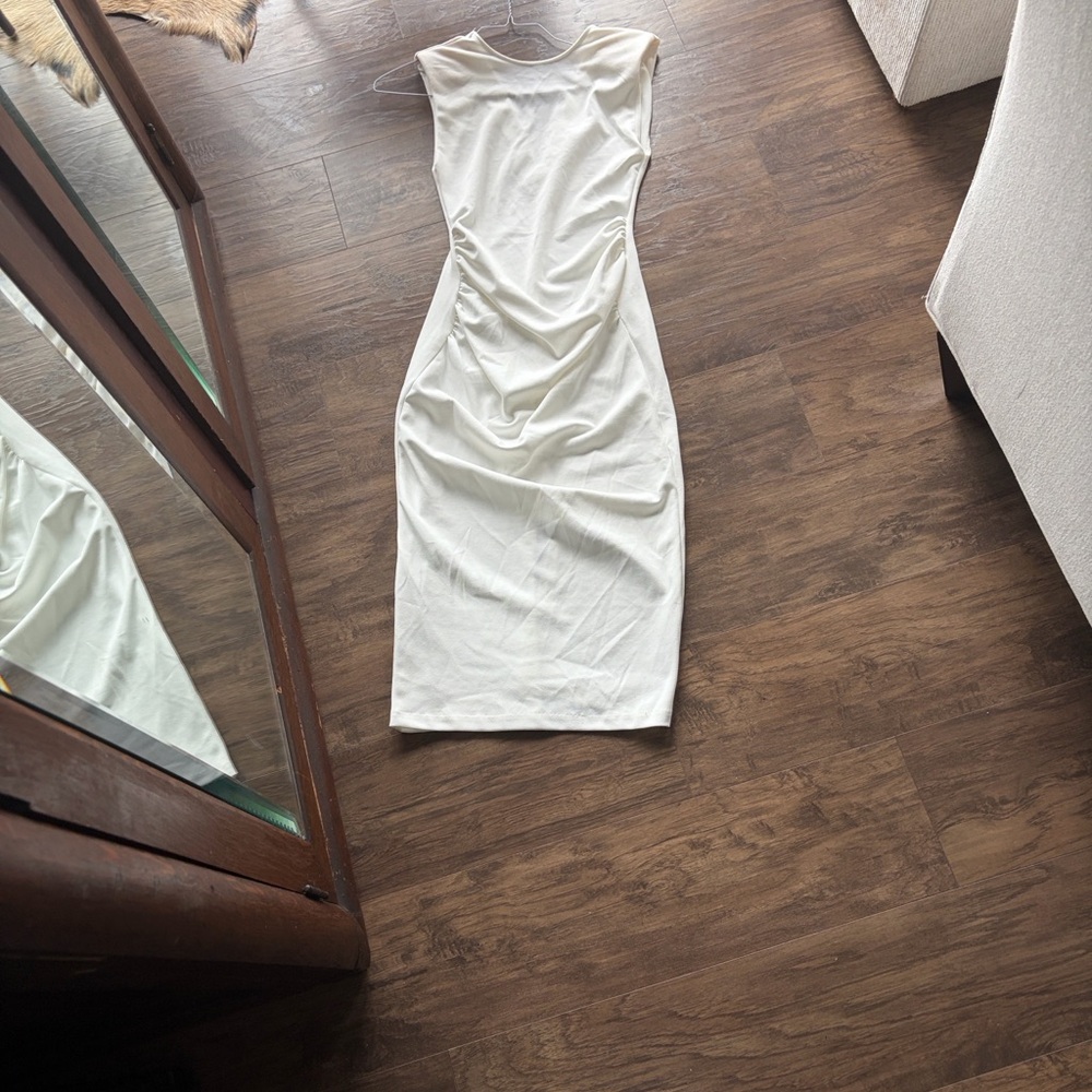 NWT Zara Cream Midi Dress